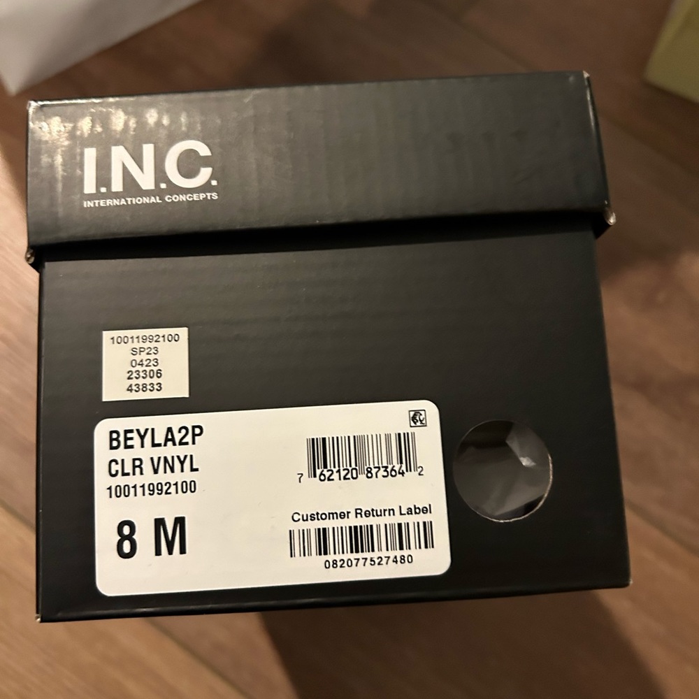 INC Clear Strap Sandals - Picture 3 of 3